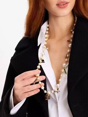 Kate Spade New York Minute Statement Charm Necklace - Bestseller! NOVELTY Piece!